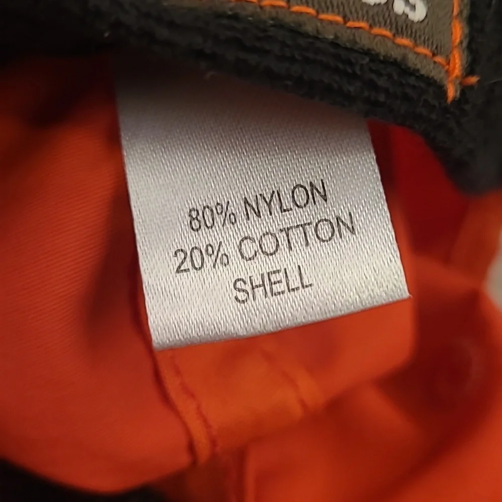 HOWLER BROS Orange Flat Bill Spellout‎ Logo Mens Snapback Casual Preppy Hat Cap